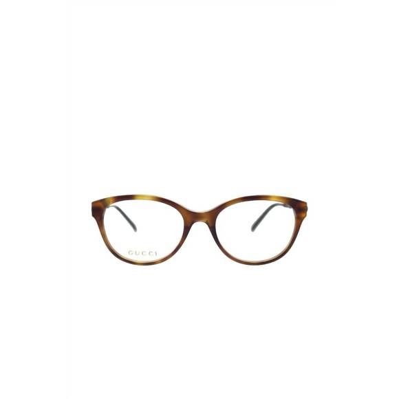 NEW GUCCI cat-eye acetate eyeglasses in havana - Picture 2 of 3